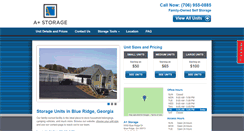 Desktop Screenshot of aplusstoragega.com